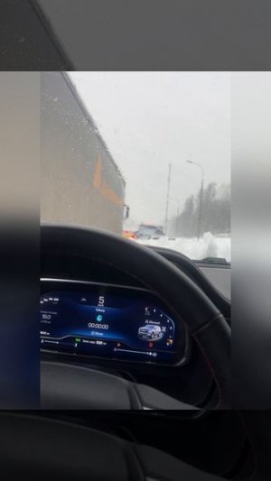 Chevrolet Tahoe время полного привода снежный апокалипсис в Москве.