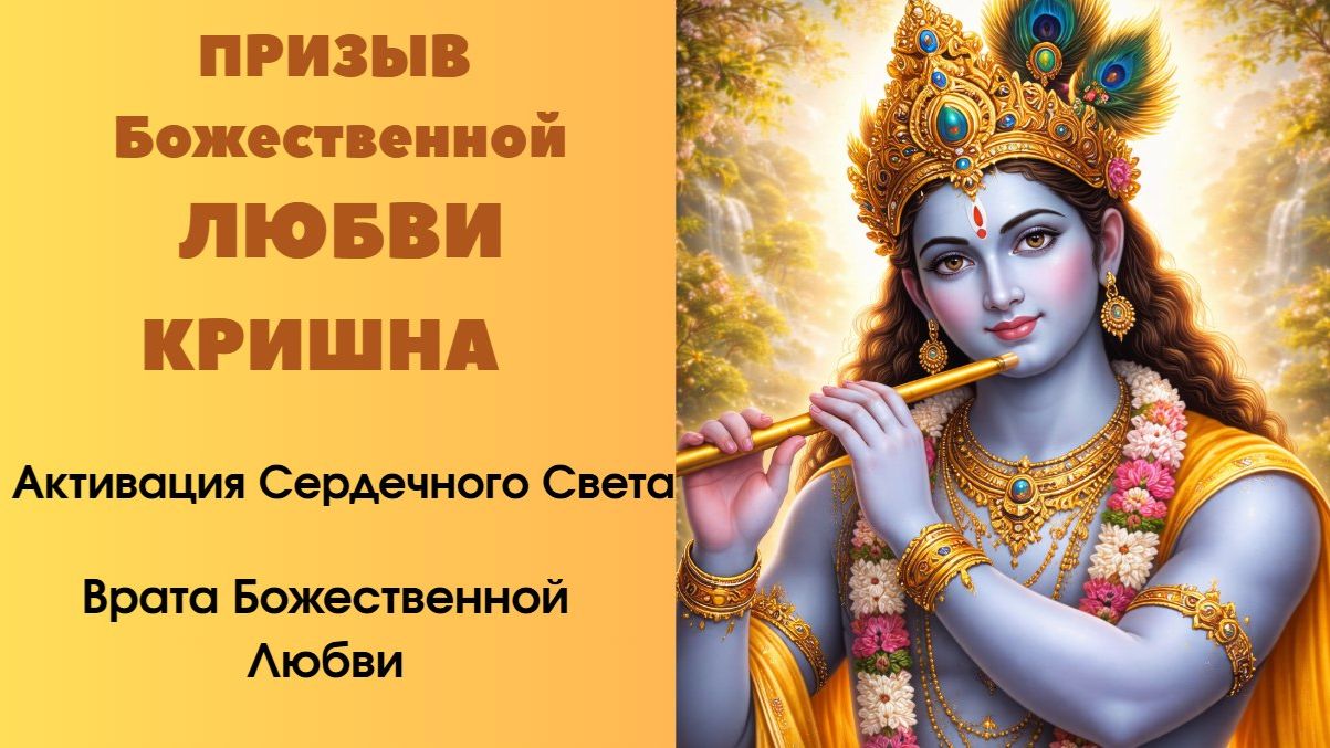 Призыв Божественной Любви. Кришна. Активация Сердечного Света. Врата Божественной Любви.
