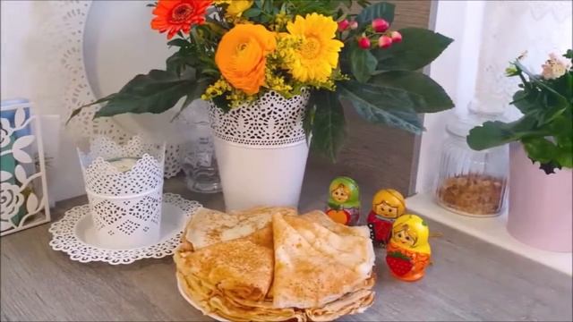 Блины тонкие с дырочками! Домашняя еда Кухня Рецепты #еда смотреть онлайн