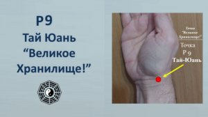 Массаж точки P 9 Тай Юань (Великое Хранилище) 10