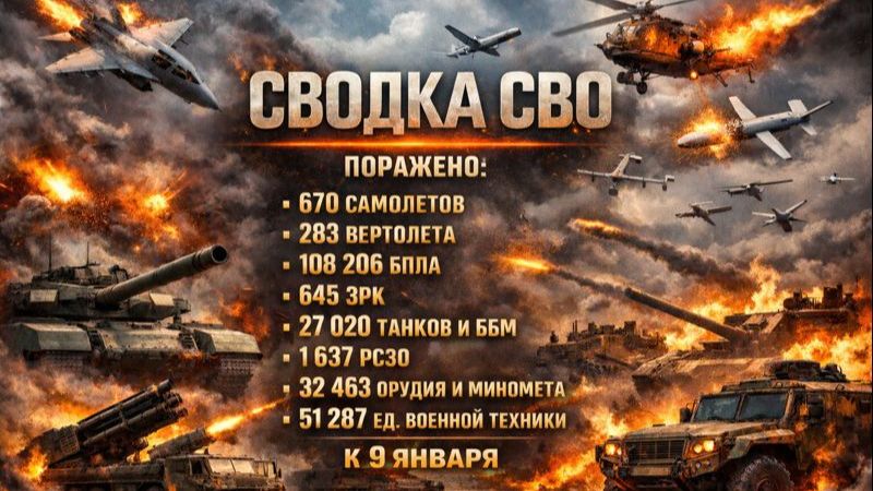 СВО на Украине — сводка боевых действий 3.01-09.01.26 _ Карта СВО _ Новости фронта смотреть онлайн