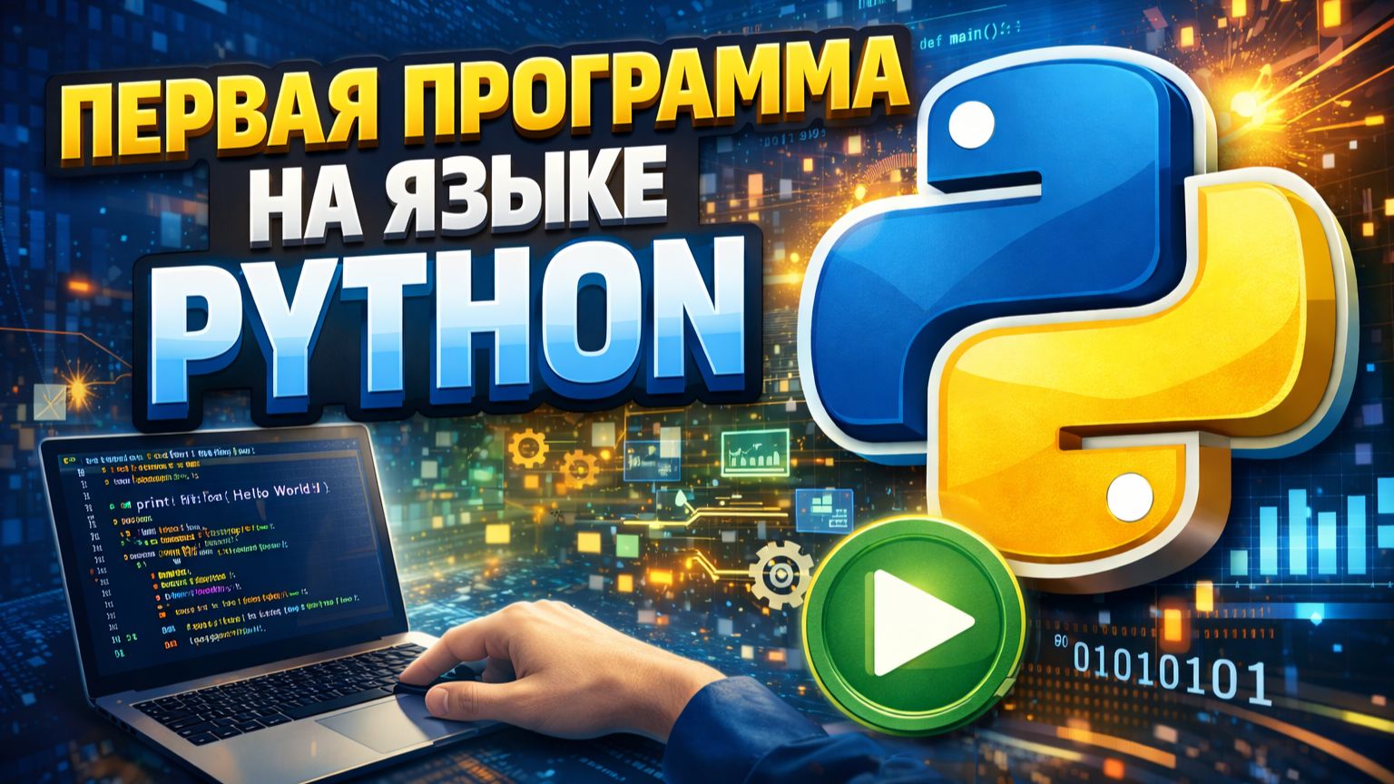 Первая программа на языке Python смотреть онлайн