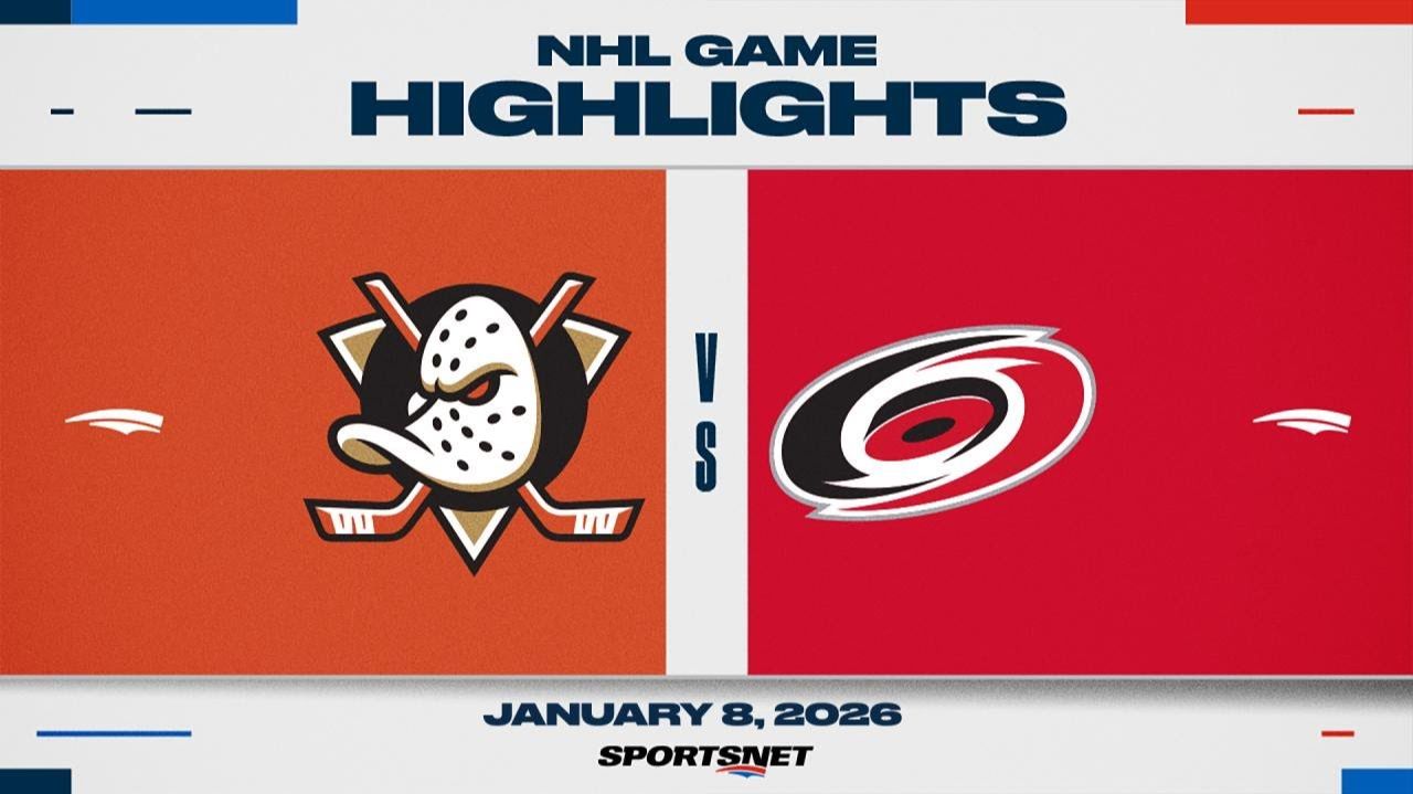 09.01.2026 | ОБЗОР МАТЧА | Каролина Харрикейнз - Анахайм Дакс | Highlights смотреть онлайн