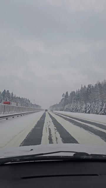 Трасса М7 #зима смотреть онлайн