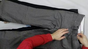 39026 Брюки штаны женские бренд, 17пак, 529, секонд (cream) оптом