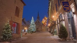 🇨🇦 Зимняя пешеходная экскурсия по Старому Квебеку ❄️ Спокойная прогулка ранним утром