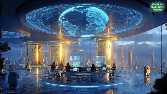 это же будущее 1 Час научно-эмбиентной музыки Футуристический плавучий город в 4K (Расслабьтесь,