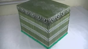 Лайфхак для рукодельниц: Нежная шкатулка для хранения из ненужной коробки .