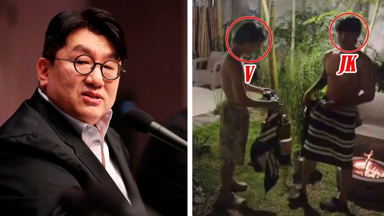 Тайное видео Чонгука с Тэ попало на обозрение, ХАЙБ в панике! смотреть онлайн