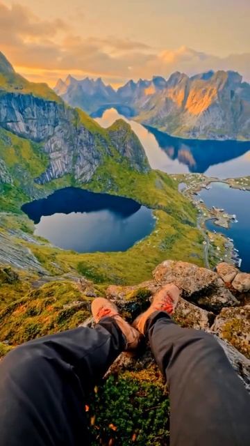 Волшебный пейзаж Лофотенских островов - Норвегия смотреть онлайн