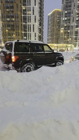 На Патриоте в снегопад.