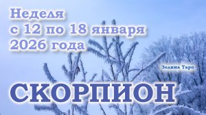 СКОРПИОН | ТАРО прогноз на неделю с 12 по 18 января 2026 года