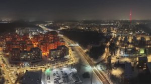 DJI Mini 5 Pro | Ночной Вильнюс (Лаздинеляй) — первый тест low-light | 5 января 2026