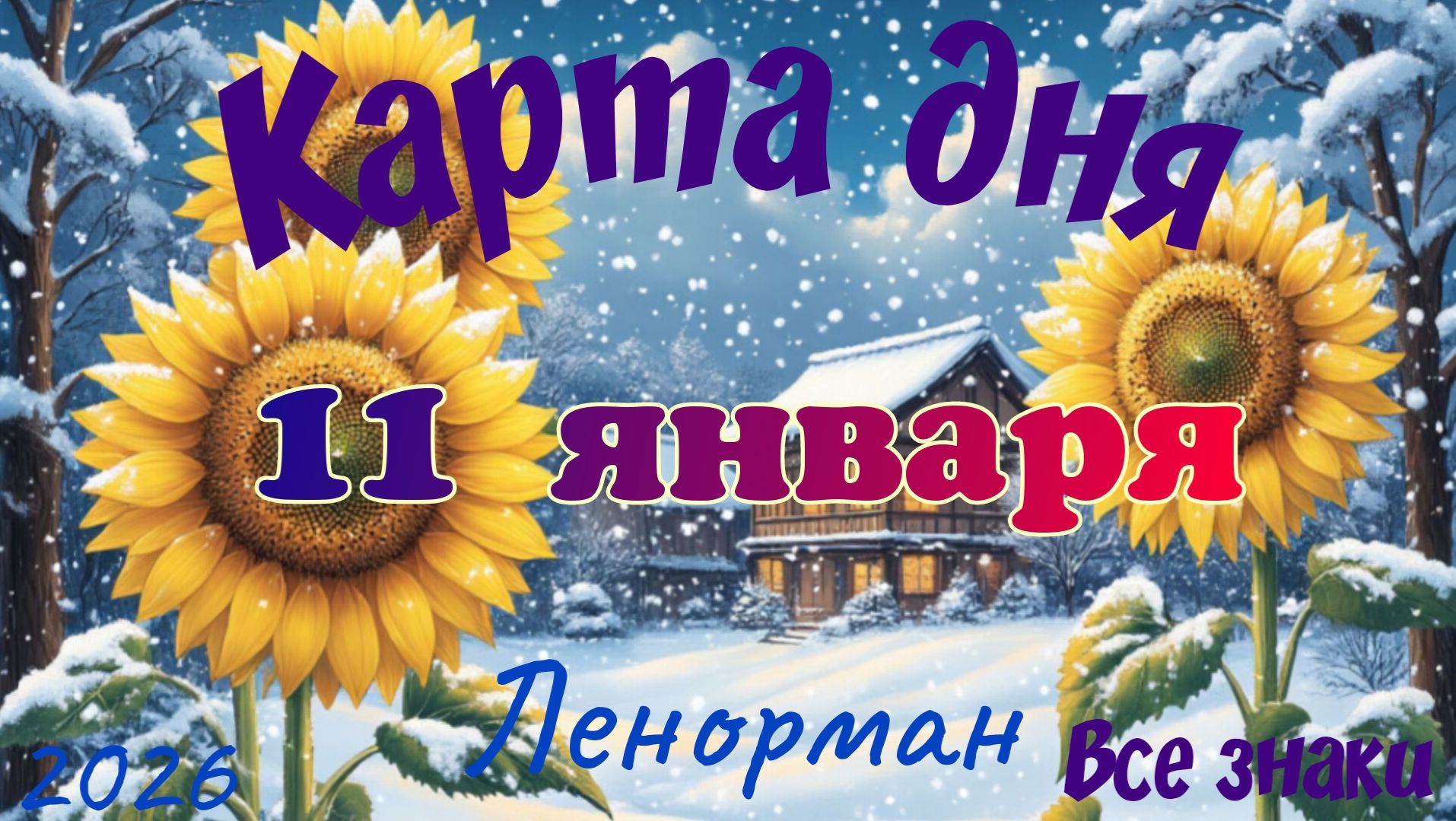 Карта дня❄ 11 января 2026🎄☃️Ленорман.Тайм-код в описании🦢 смотреть онлайн