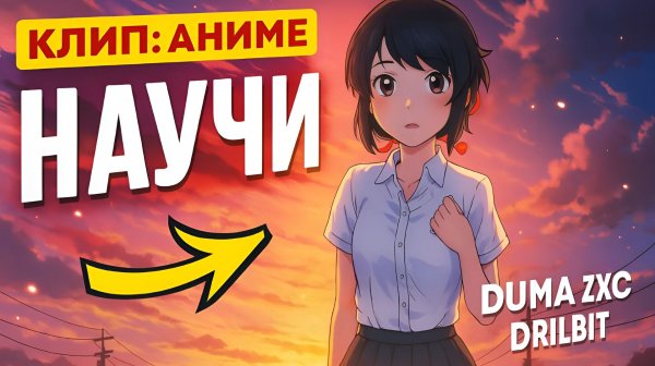 Клип Duma zxc, DRILBIT - НАУЧИ Аниме