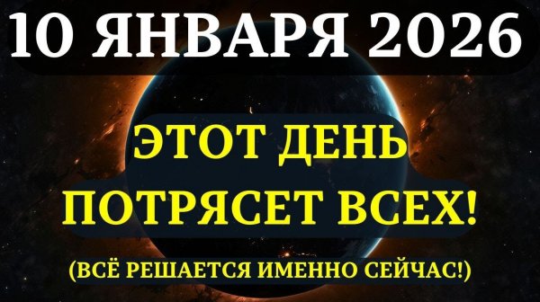 ВНИМАНИЕ!🔊 Перестаньте думать ОБ ЭТОМ 10 ЯНВАРЯ!💖 Первая зеркальная дата материализует мысли!✨