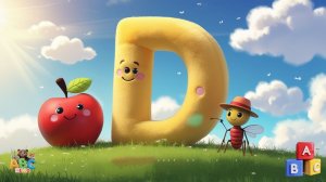 Буква D — Dinosaur, Dog & Doughnut  Забавная фонетическая буква D для малышей