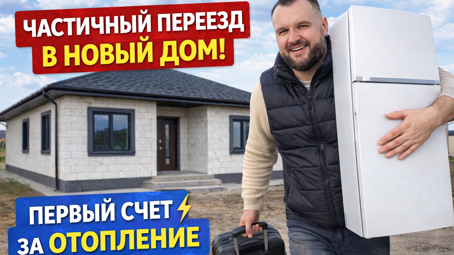 Частичный переезд в новый дом. Первый счет за отопление электричеством