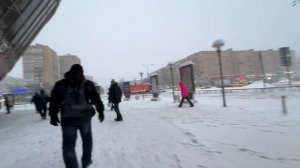 В Железнодорожном 9 января 2026 года разыгралась метель.🌨️