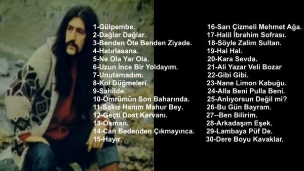 Barış Manço  en seçme şarkılar