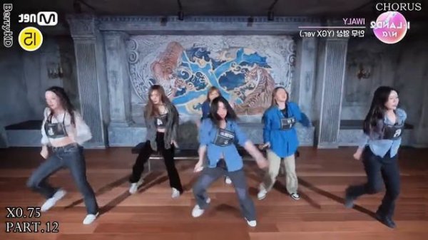 IZNA - 'IWALY' (YGX ver) Dance Practice Mirrored Tutorial Slowed