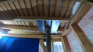 Делаю проходной узел...Запускаю печь в Гараже...