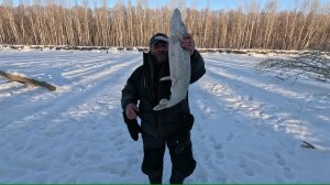 РЫБАЛКА В ГЛУХОЗИМЬЕ р.ОБЬ