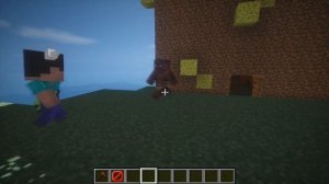 НУБ ЗАТРОЛЛЕН НЕВИДИМЫМ БАРЬЕРОМ В МАЙНКРАФТ! СМЕШНОЙ ТРОЛЛИНГ НУБИКА ХЕРОБРИНОМ В MINECRAFT!