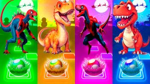 Coffin Dance Динозавры 283 уровень - Мультики про Динозавров | МУЛЬТФИЛЬМЫ ДИНОЗАВРЫ в Tiles Hop
