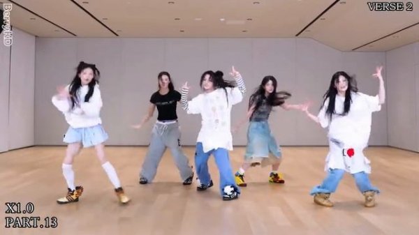 ILLIT - 'JELLYOUS' Dance Practice Mirrored Tutorial Slowed