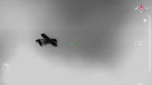 Кадры уничтожения БПЛА ВСУ