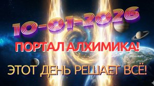 10.01.2026: ПОРТАЛ АЛХИМИКА! ЭТОТ ДЕНЬ РЕШАЕТ ВСЁ! #2026