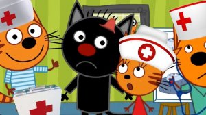 Три Кота Мультфильм Прививки для котят.