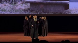 Протоиерей Сергий Баранов читает письмо Альберта Эйнштейна своей дочери