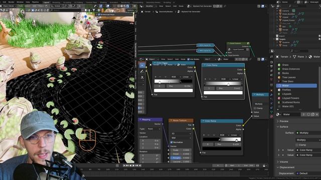 Procedural Stylized Worlds in Blender - Module 3_5_WaterTexturing