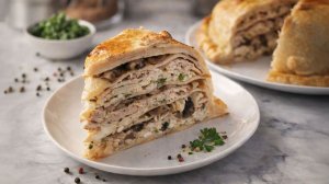 Курник — рецепт САМОГО сочного пирога! С курицей и грибами.