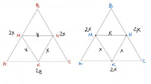 ОГЭ МАТЕМАТИКА 24 - СРЕДНИЕ ЛИНИИ В ТРЕУГОЛЬНИКЕ