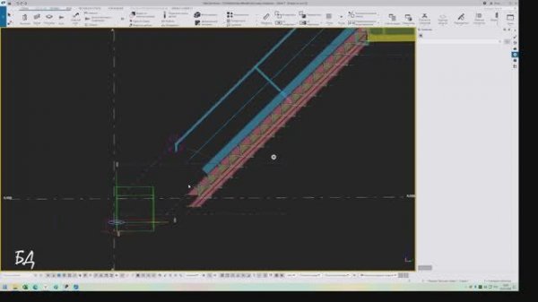 Текла,Tekla Structures. 12. ч.2 Построение 3D модели ограждения лестницы. Лестница