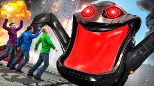 ОН ПРОГЛОТИЛ ГОРОД! ОГРОМНЫЙ РОБОТ ПОЖИРАТЕЛЬ! УГАР И БЕЗУМИЕ В Garry`s Mod