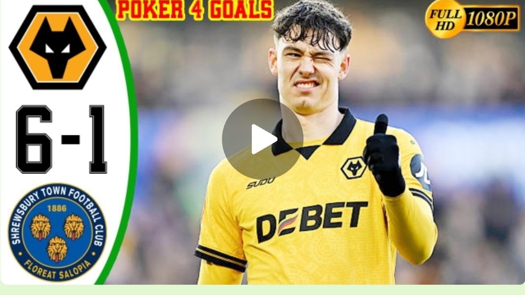 "Волки" против "Шрусбери Таун" 6:1 - Все голы и основные моменты - Кубок Англии 2026 HD 🎬 1080p смотреть онлайн