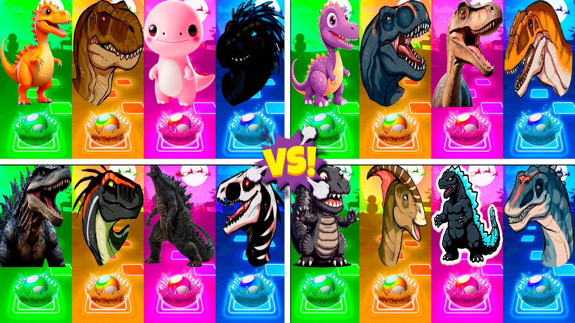 Динозавры МЕГАМИКС 273-276 уровни - Мультики про Динозавров | МУЛЬТФИЛЬМЫ ДИНОЗАВРЫ в Tiles Hop смотреть онлайн