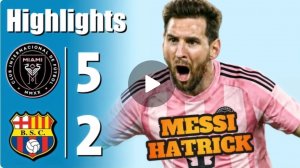 Месси Хет-Трик 💥 "Интер Майами" - "Барселона" СК 5:2 - Все голы и основные моменты - 2026 ⚽🔥