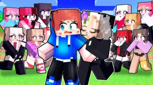 100 БЕЗУМНЫХ ФАНАТОК пытаются ПОЦЕЛОВАТЬ ХЬЮВИЧА в Майнкрафт!