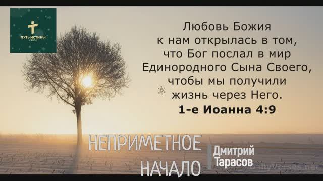 НЕПРИМЕТНОЕ НАЧАЛО | Дмитрий Тарасов