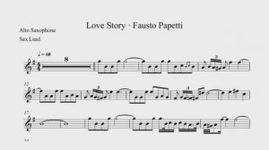 Плюс Fausto Papetti - Love StoryСАКСОФОН АЛЬТ + PDF
