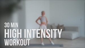 30 MIN CARDIO HIIT Workout - ALL STANDING - No Equipment, No Repeat, Hight Intensity Home Workout