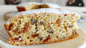 Кекс школьный из СССР с изюмом и орехами!
