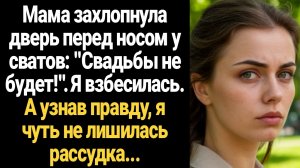 ИСТОРИИ ИЗ ЖИЗНИ/Моя мама захлопнула дверь перед носом у сватов: "Свадьбы не будет!". Я взбесилась.