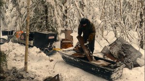 Вывез добытый МЕТАЛЛ к дороге. Проверка жерлиц. Быт в палатке. Возвращение домой