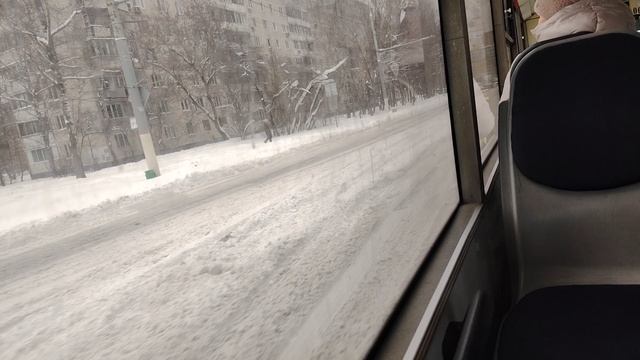 поездка на троллейбусе БКМ-321 БОРТ 0046, ПО МАРШРУТУ 203 смотреть онлайн